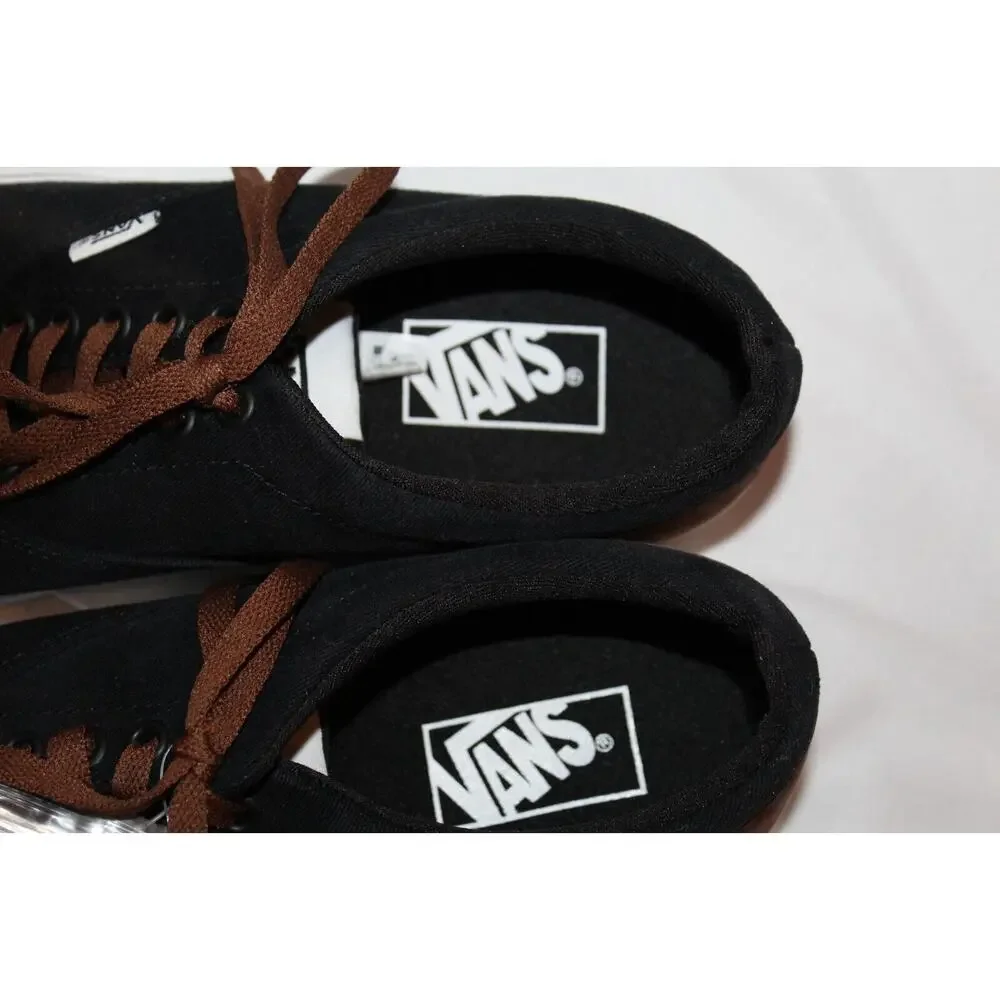 New‎ VANS Men's Casual Sneakers Black Grey Canvas Doheny Black Brown